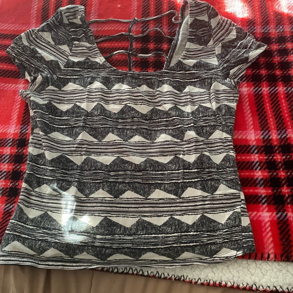 Stylish Black and White Women's Top